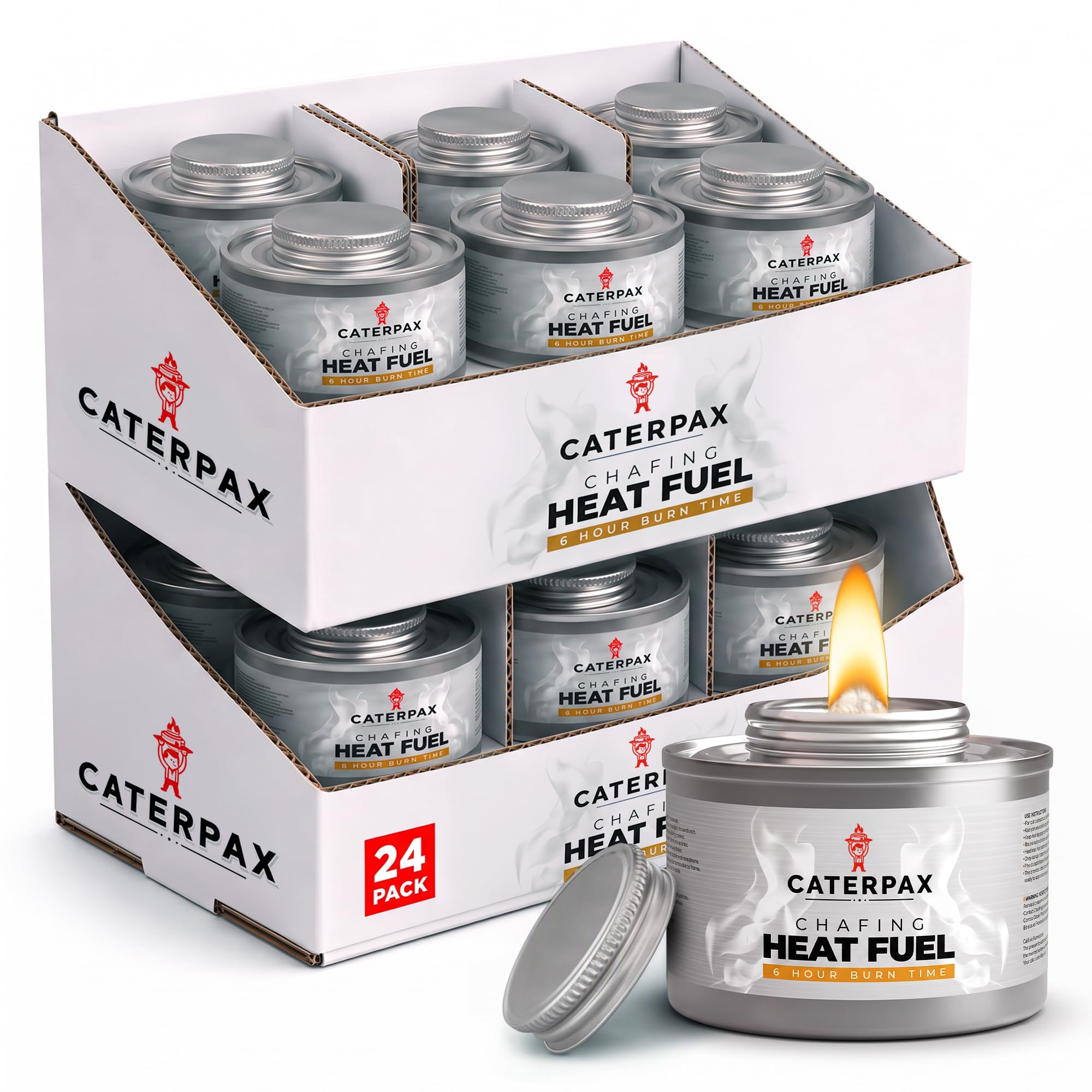 Amazon.com: Caterpax 6 Hour Chafing Fuel Cans for Food Warmers and